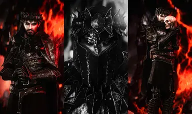 《上古卷轴5：天际重制版》黑暗骑士盔甲与武器MOD