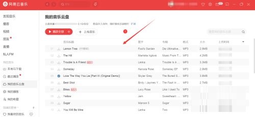 网易云音乐怎么打开音乐云盘