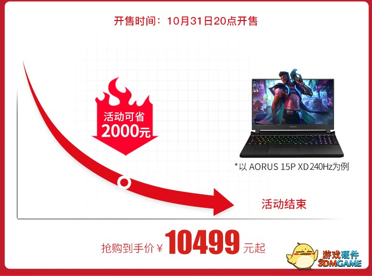 技嘉双十一大狂欢：AORUS 15P XD畅玩3A大作