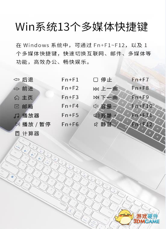 智慧办公  雷柏9350G多模式无线刀锋键鼠套装详解
