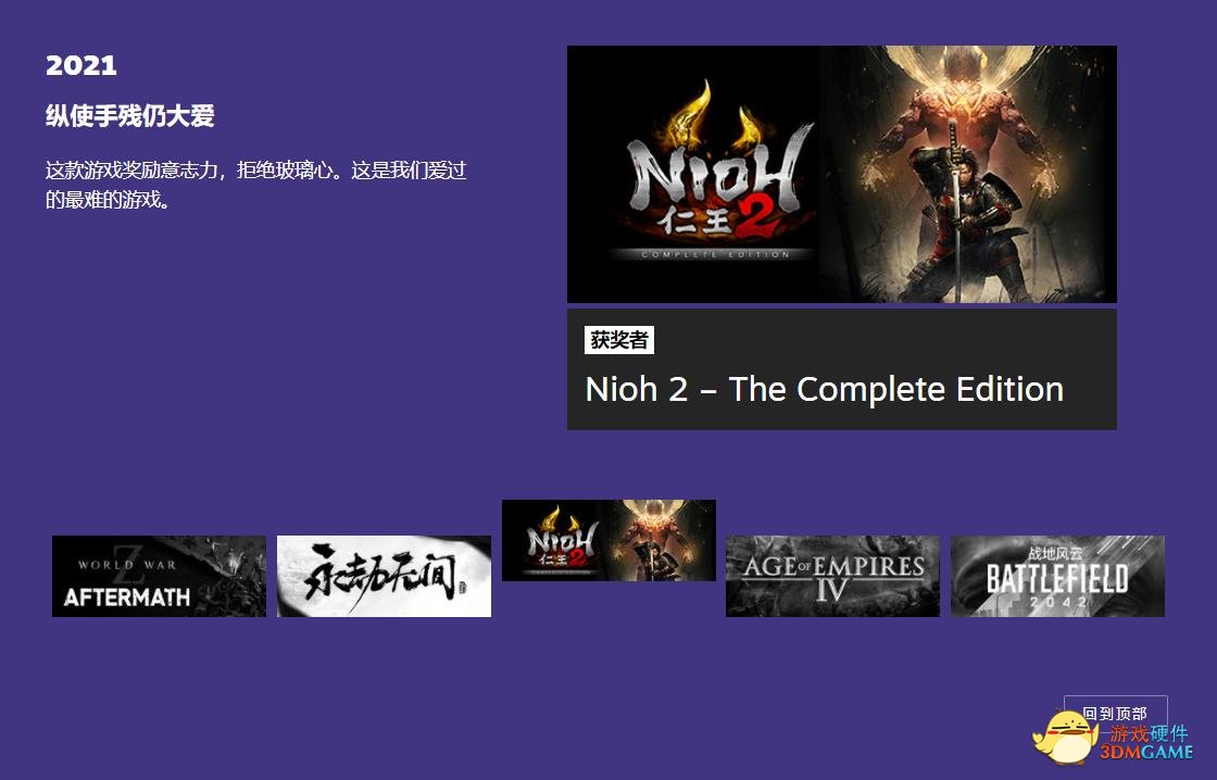 Steam大奖出炉，《赛博朋克2077》收获Steam杰出剧情大奖