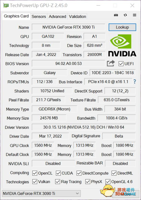 云颠之上终见卡皇，影驰 RTX 3090 Ti 星曜 OC今日正式发售！