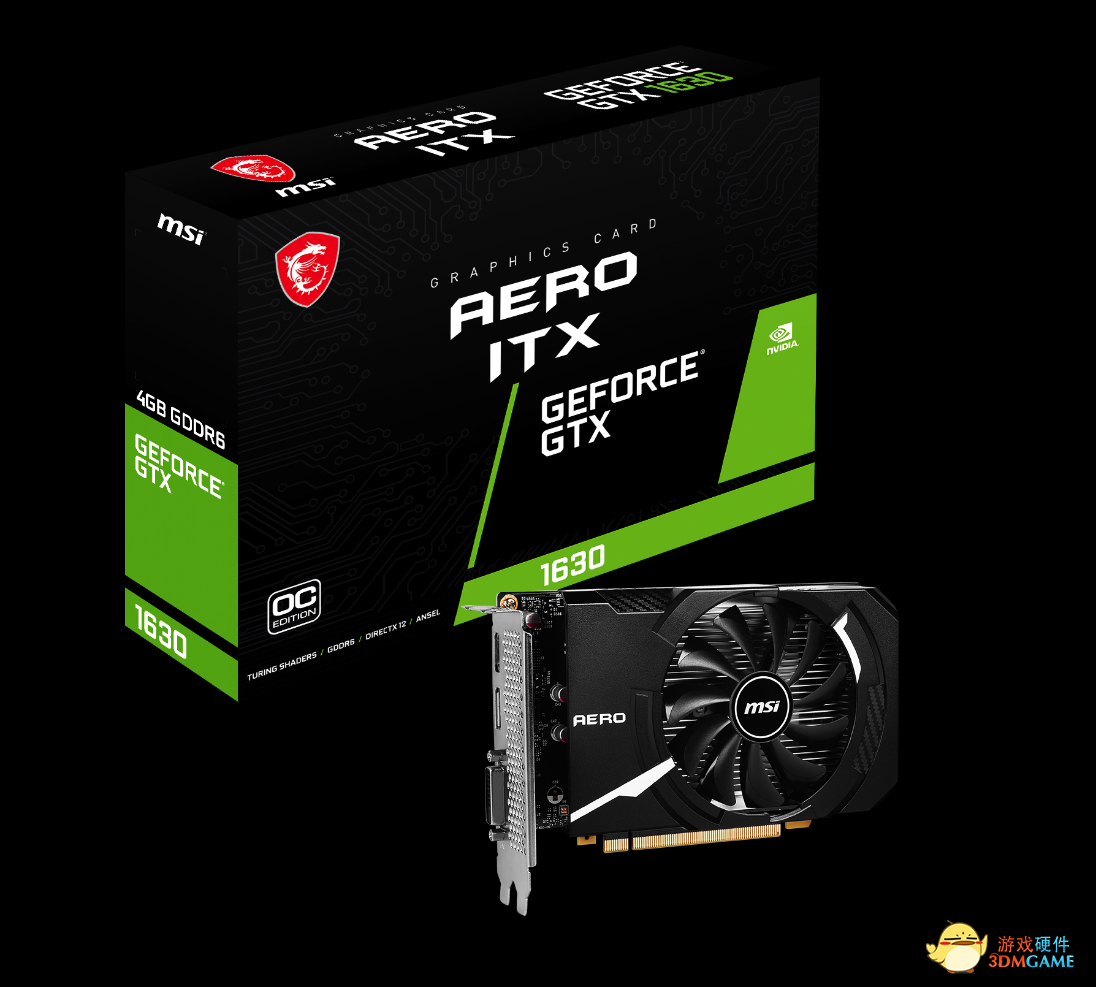 微星推出GeForce GTX 1630系列显卡
