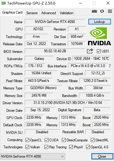 影驰GeForce RTX 4090金属大师OC显卡测评：硬核“真男人”