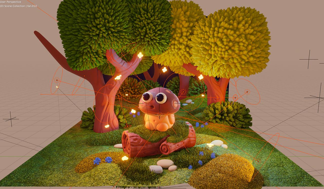 RTX30助力3D插画创作 生动精致的世界油然而生！