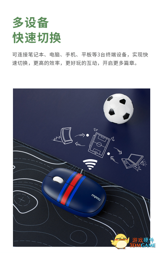 世界杯款 雷柏M650多模无线鼠标球迷节日版详解