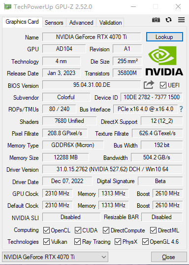 七彩虹 iGame  RTX 4070Ti Ultra W OC评测：艺术与科技的完美融合
