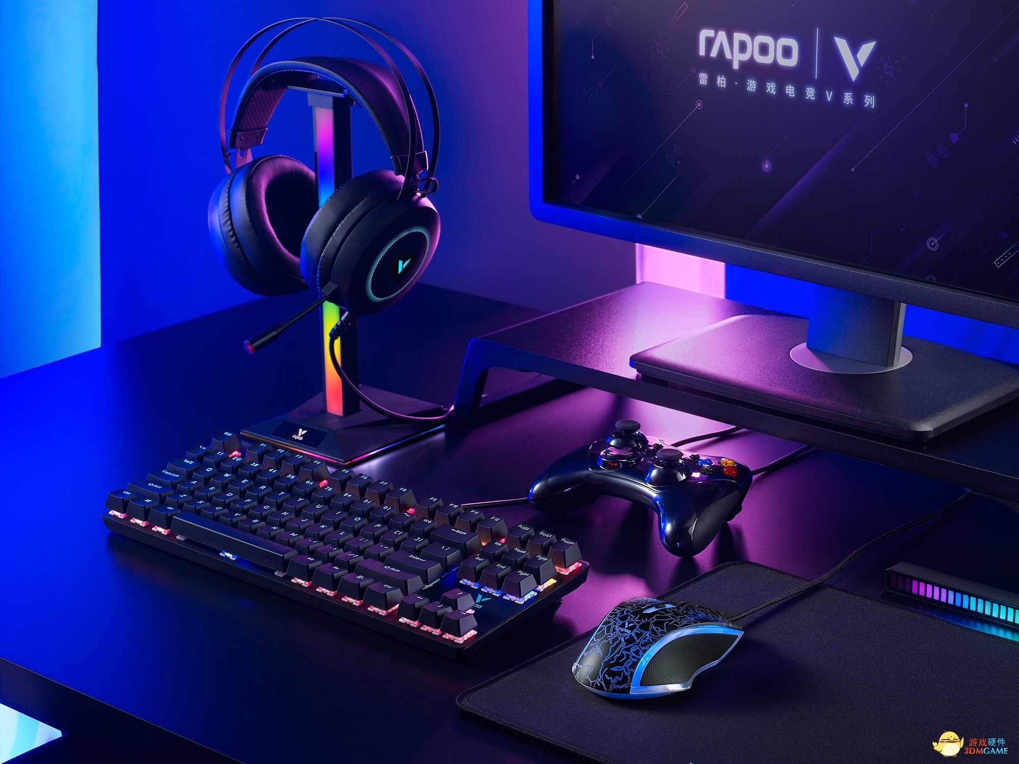 87键全键无冲突 详解雷柏V500PRO-87混彩背光游戏机械键盘