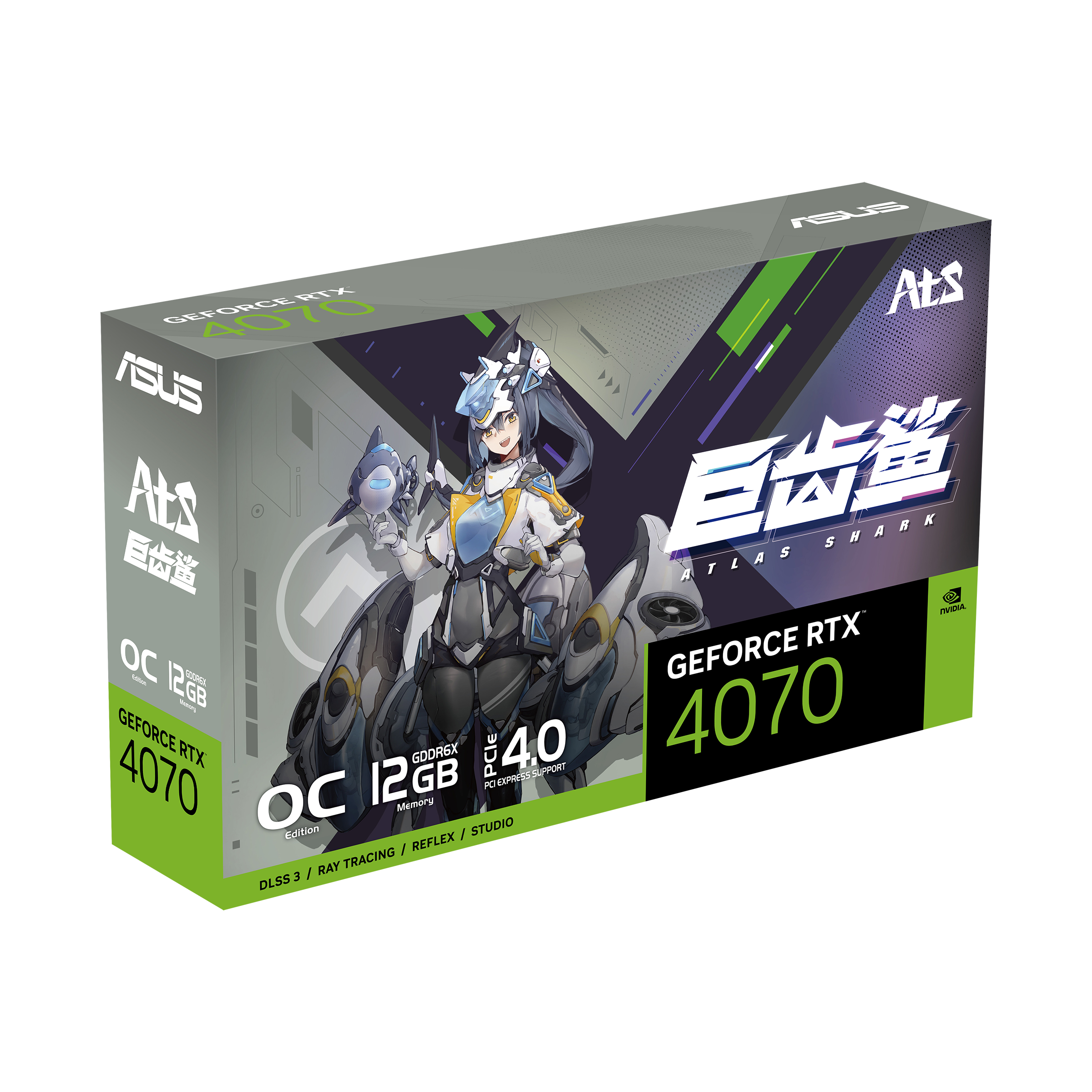 全新二次元形象来袭！巨齿鲨4070显卡发布！