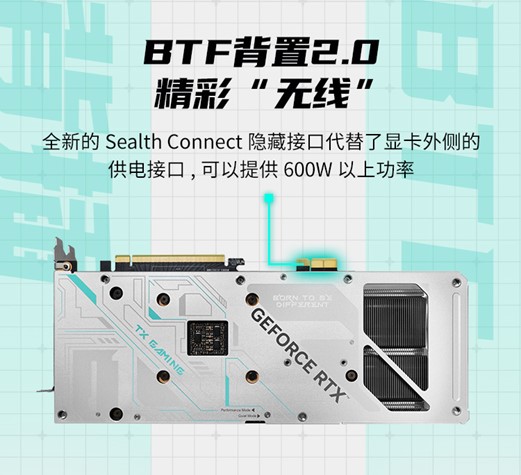 无线清爽！华硕TX RTX4070 BTF天选背置显卡热卖中