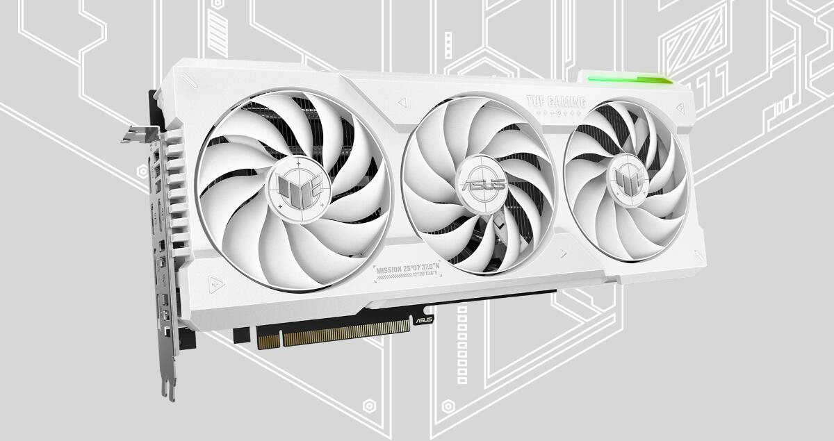 纯白信仰军工电竞 TUF GAMING 4070Ti WHITE显卡
