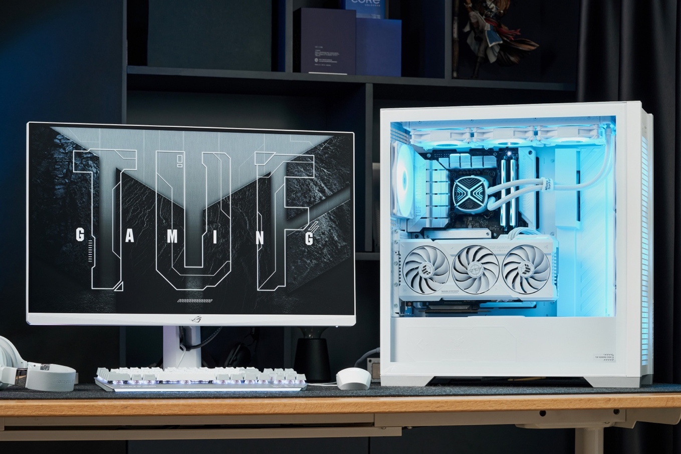 装机何须走线！TUF GAMING 4070Ti SUPER WHITE备置显卡