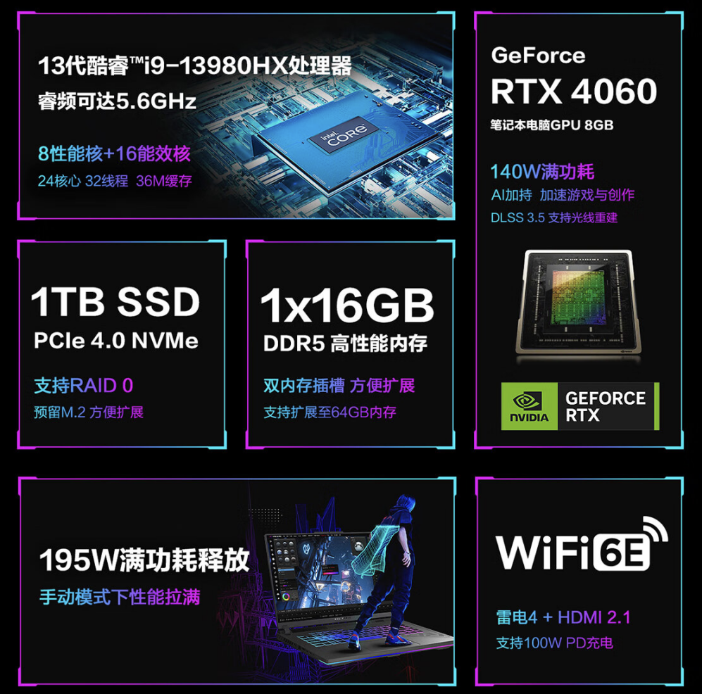 618年中大促来袭！高性能游戏本ROG魔霸新锐入手10499元