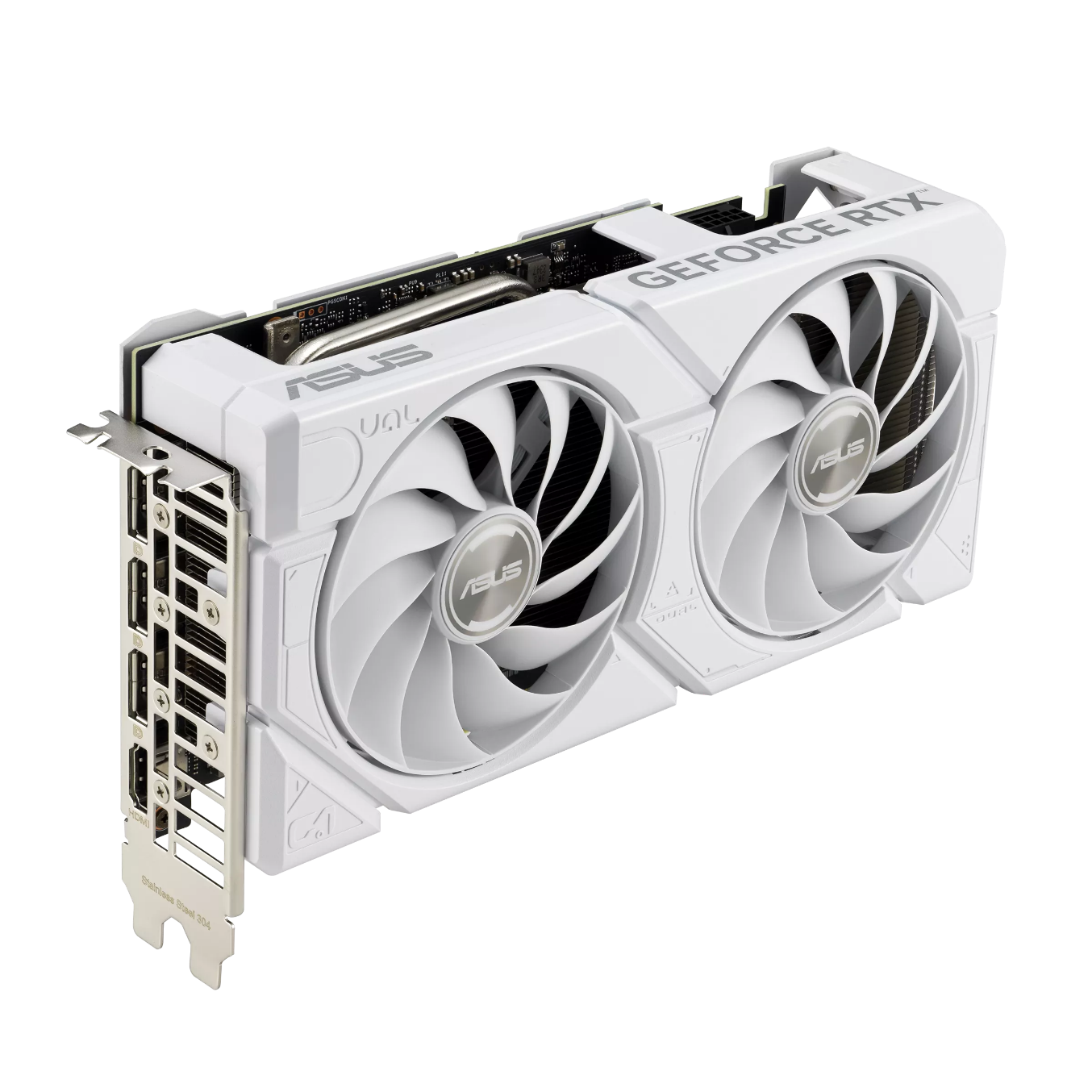 纯白风格！华硕DUAL 4070S EVO WHITE白色显卡来袭