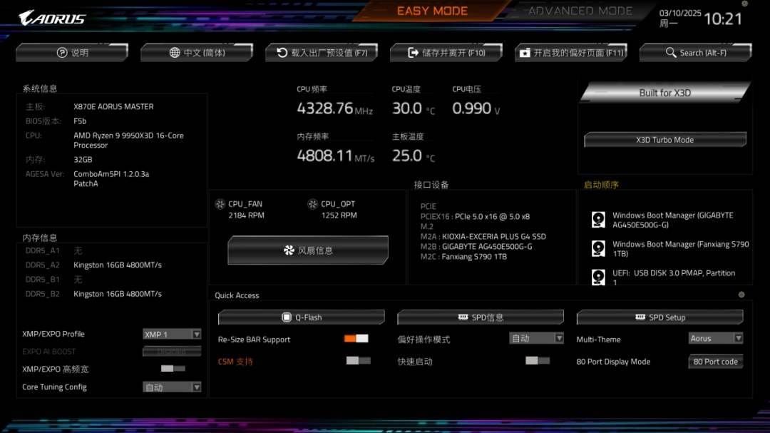 技嘉X870E AORUS MASTER超级雕主板评测：9950X3D的最佳选择