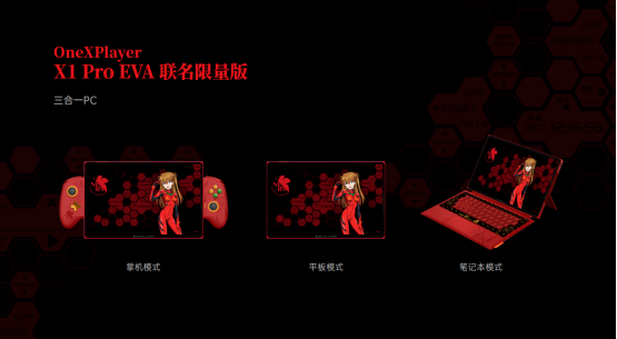一机在手，三大形态全都有：OneXPLayer 壹号游侠X1Pro EVA联名限量款掌机PC亮相