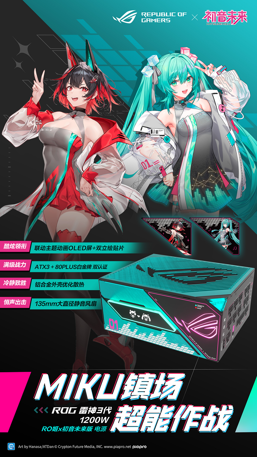 全线登场！ROG×初音未来联名装备开启预约，超能好物即刻拥有