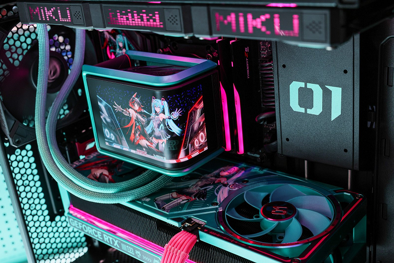 双十二高颜武装！ROG夜神RTX5080 RO姬x初音未来版显卡