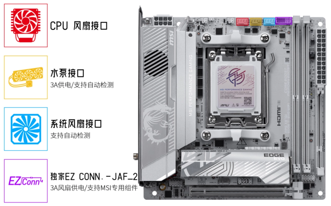 迷你性能党的终极选择！微星银色MPG X870I EDGE TI EVO WIFI刀锋 钛主板上市