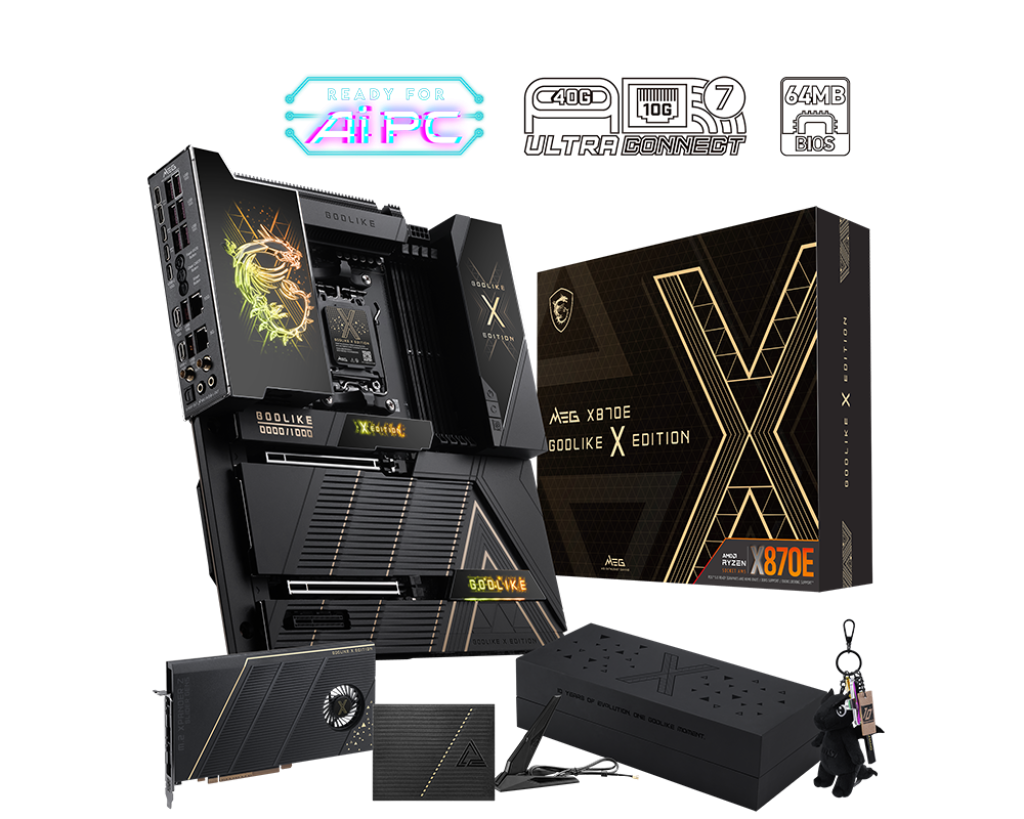 微星发布十周年限定MEG X870E GODLIKE X EDITION超神主板，全球限量1000片