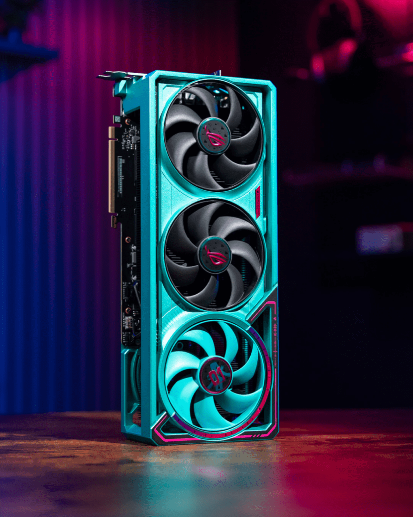 颜值与实力并存！ROG夜神RTX5080 RO姬x初音未来版显卡