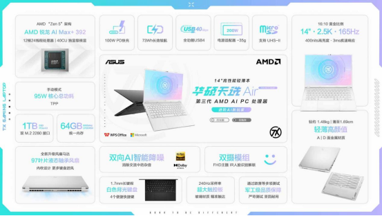 14英寸高性能轻薄本标杆 华硕天选Air 2026新品来袭