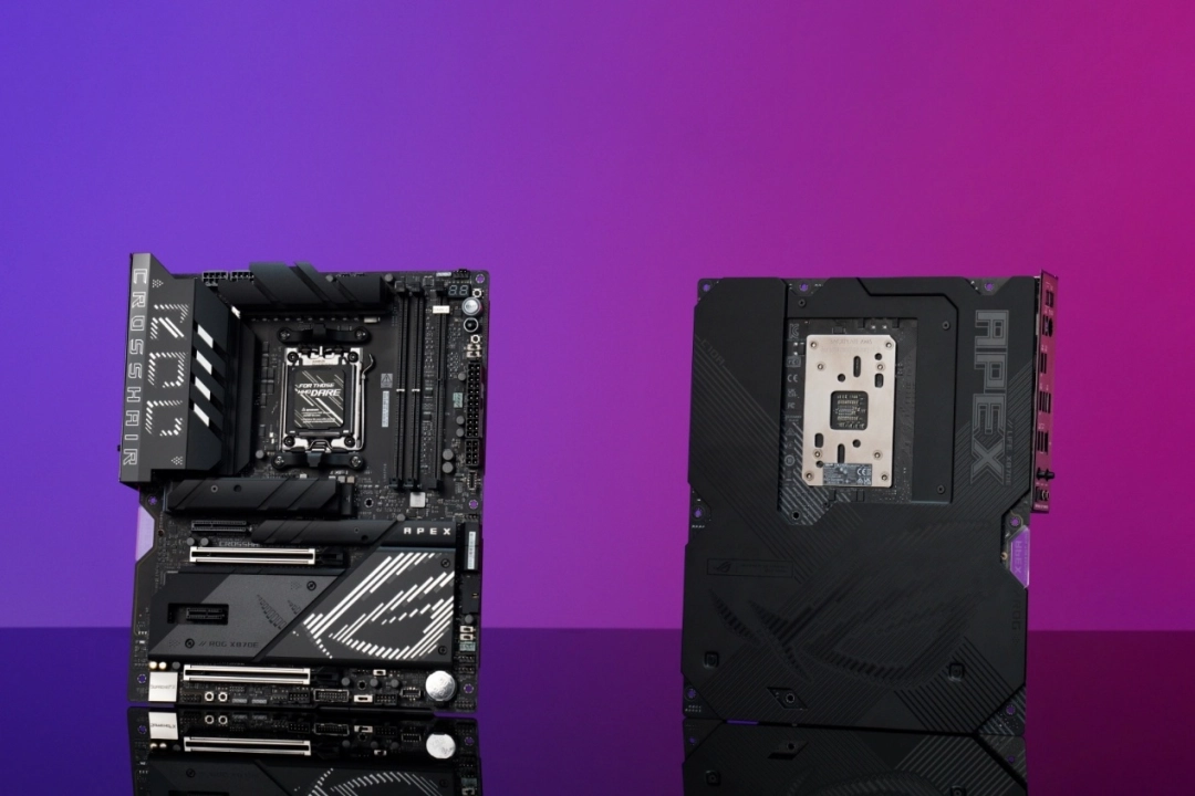 华硕ROG X870E APEX主板助9850X3D创4项超频纪录