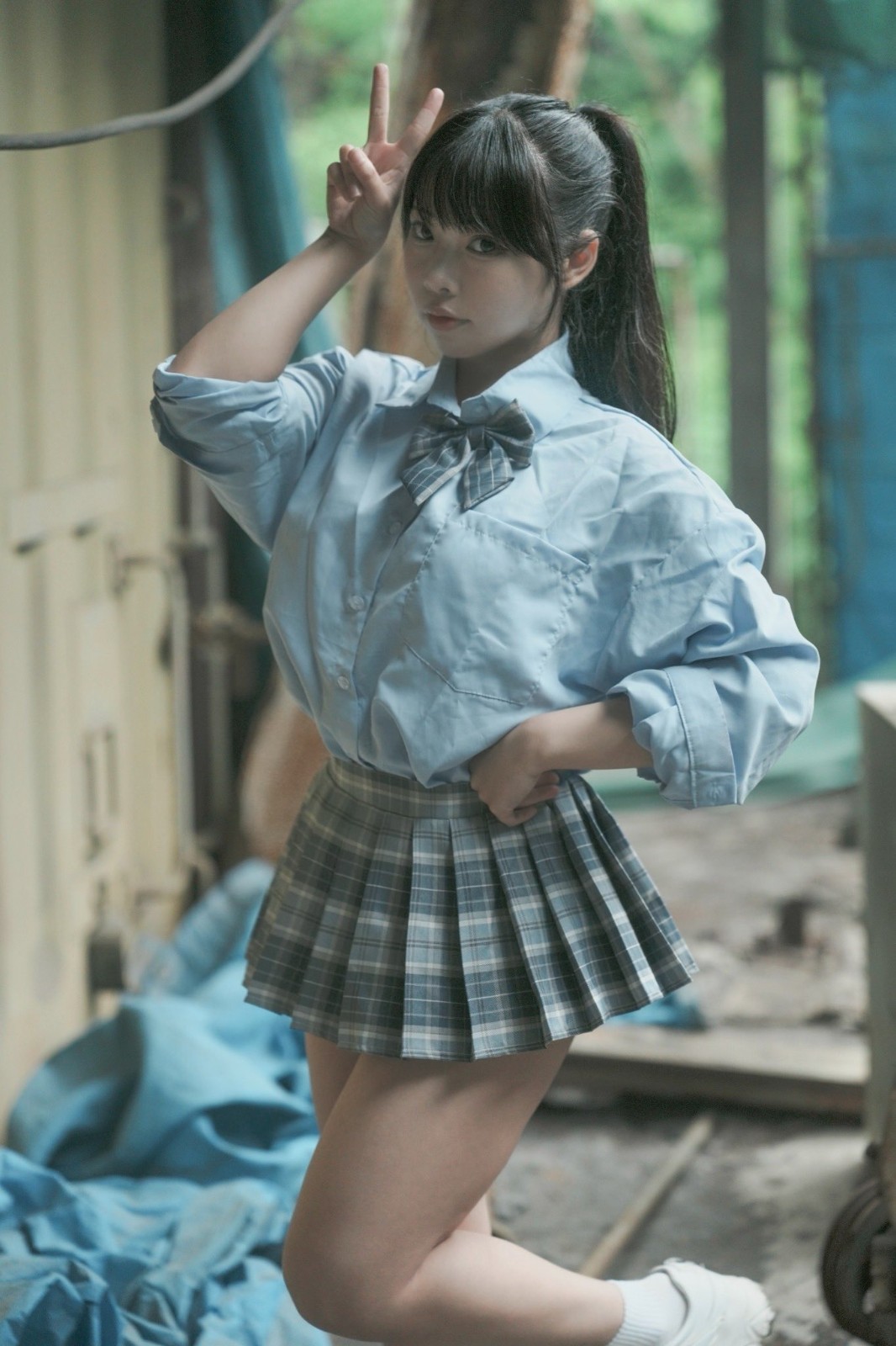 日本美女Cos《街霸》春麗美圖 黑絲大粗腿太對味了