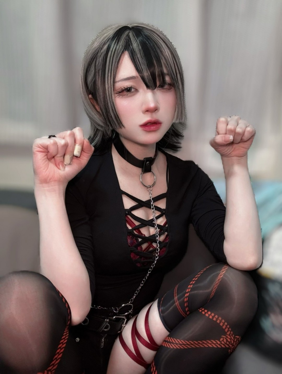 中国香港美女Coser丝美图赏 涩气满满大长腿很顶