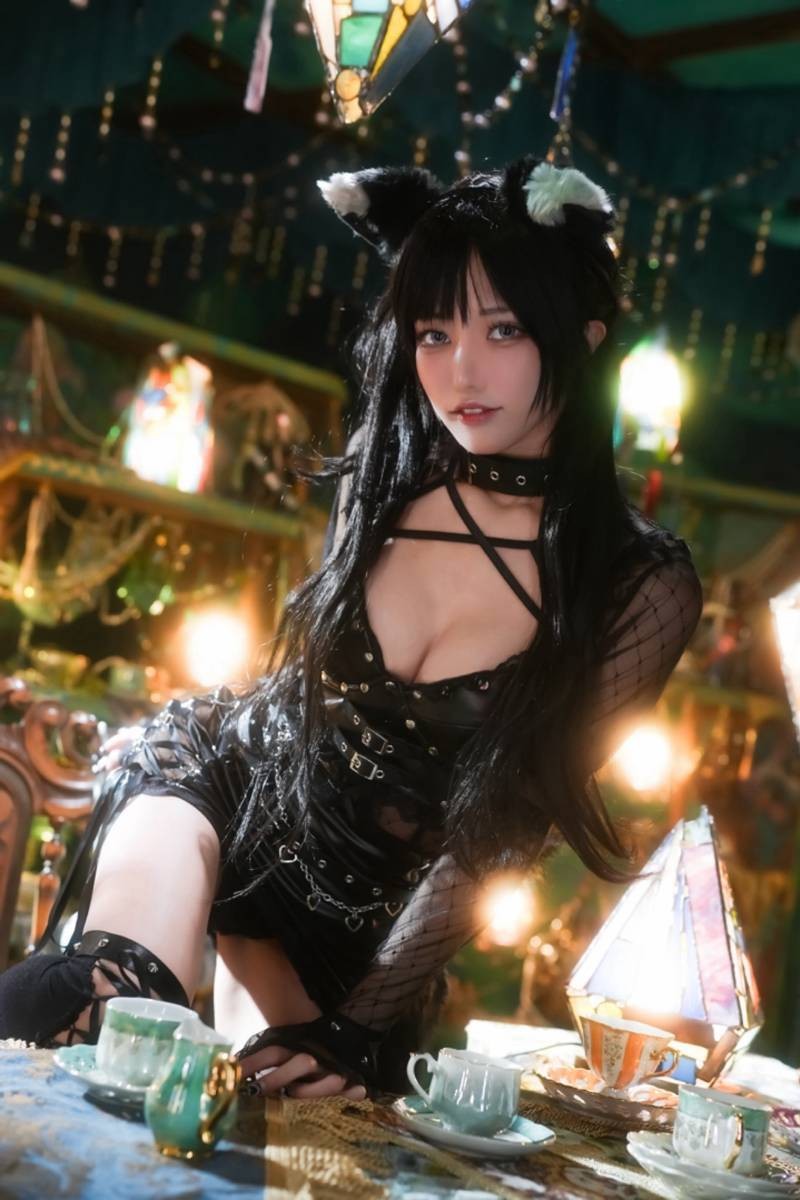 日本小姐姐Haruinu Cos美圖 性感小黑貓想和你貼貼