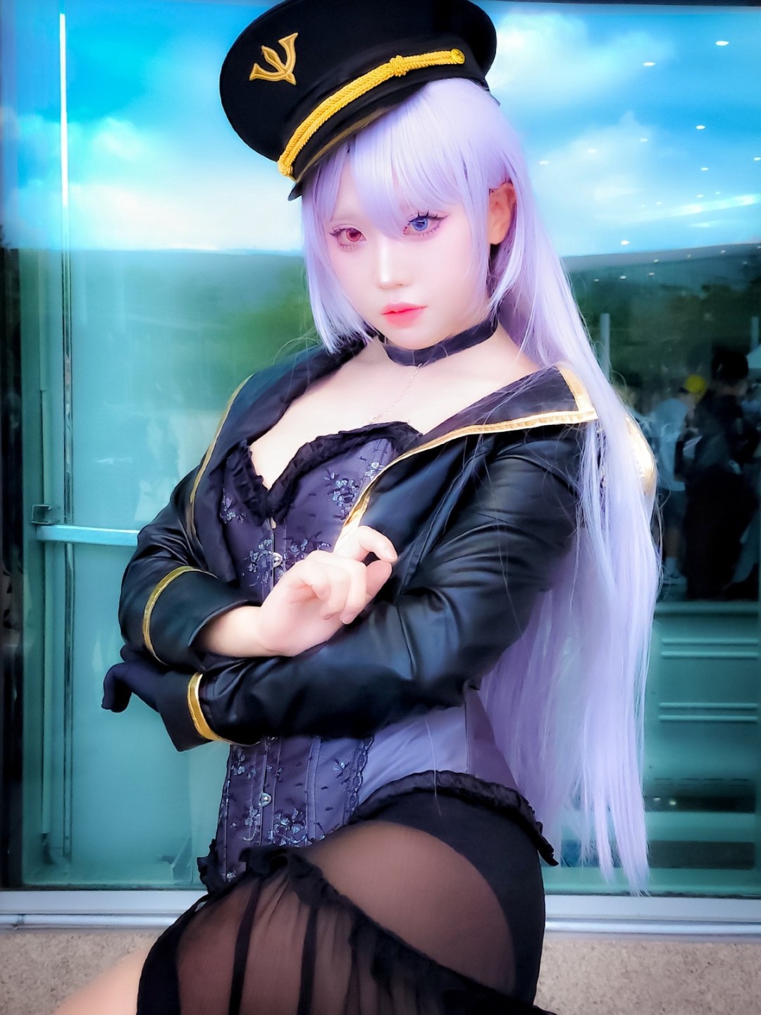韩国美女Cos《胜利女神》克雷伊 俏皮可爱身材好