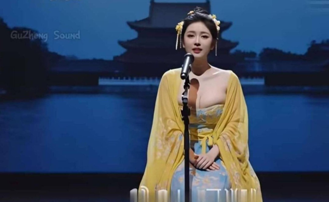 周一内涵囧图云飞系列 美女古风美没想到穿上黑丝