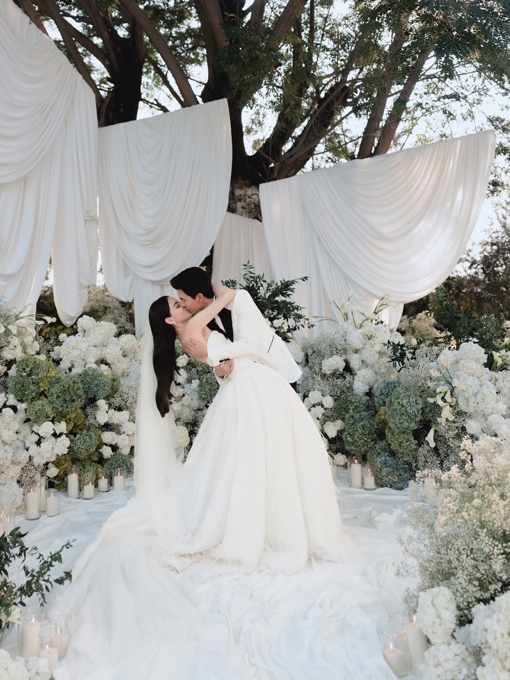 泰国混血女星Davika晒出婚纱照 画面太唯美了