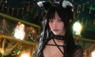 日本小姐姐Haruinu Cos美图 性感小黑猫想和你贴贴